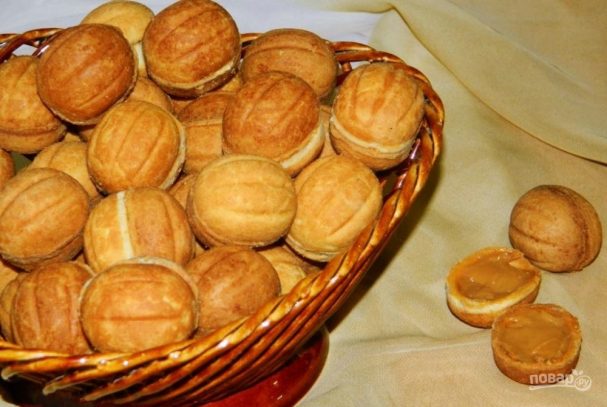 Орешки со сгущенкой классические - пошаговый рецепт с фото на Повар.ру
