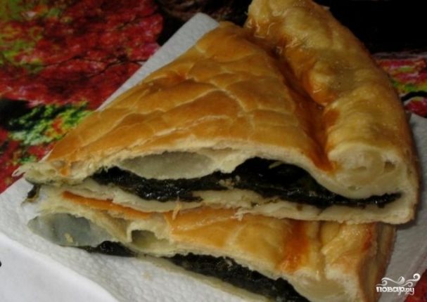 Пирог со щавелем из слоеного теста - пошаговый рецепт с фото на Повар.ру