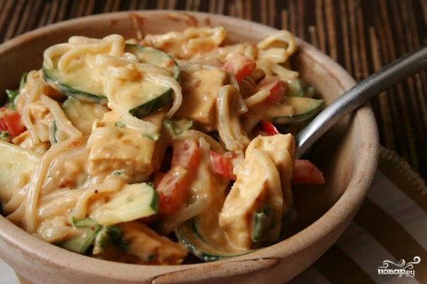 Камбала с рисовой лапшой, пошаговый рецепт с фото изображения Камбала с рисовой лапшой, пошаговый рецепт с фото изоражения