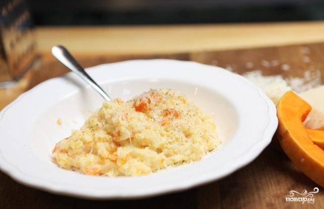 Каша из тыквы с рисом и пшеном
