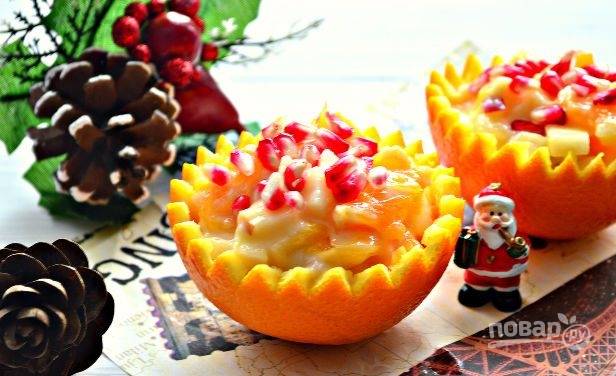 Новогодний фруктовый салат