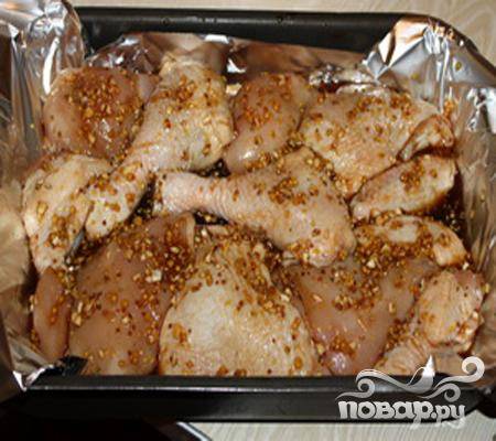 Курица, запеченная в фольге - пошаговый рецепт с фото на Курица, запеченная в фольге - пошаговый рецепт с фото на