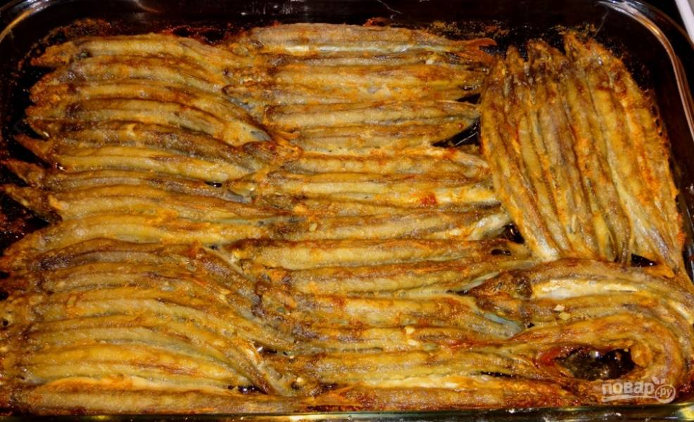 Мойва, жаренная в духовке