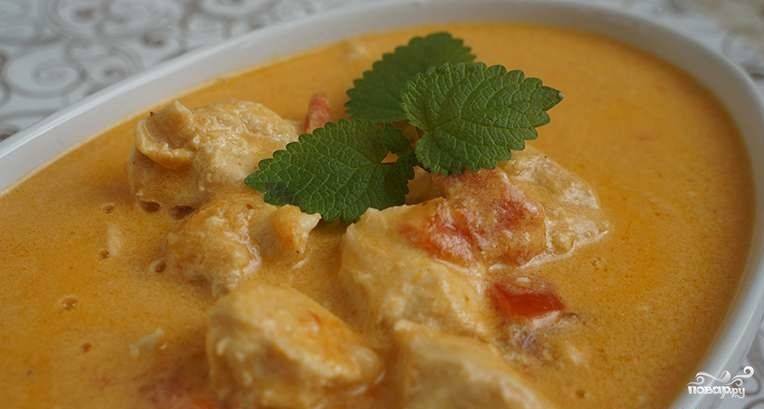 Курица в сливках в мультиварке