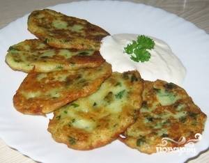 Блинчики из кабачков с фаршем