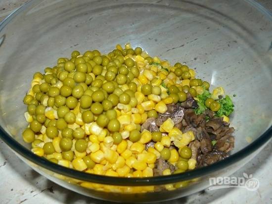 Салат с шампиньонами жареными - пошаговый рецепт с фото на Салат с шампиньонами жареными - пошаговый рецепт с фото на