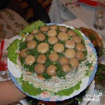 Салат - Грибная поляна - пошаговый рецепт с фото на Салат - Грибная поляна - пошаговый рецепт с фото на