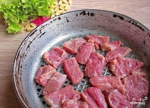 Салат со свининой и шампиньонами - фото шаг 1