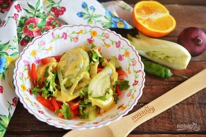 Салат из фенхеля и апельсина с заправкой из авокадо - фото шаг 9