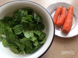 Морковно-шпинатное суфле - фото шаг 2
