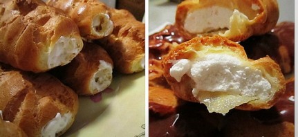 Эклеры с белковым кремом - фото шаг 7