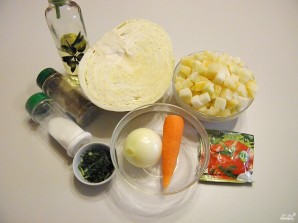 Солянка с кабачками и капустой - фото шаг 1