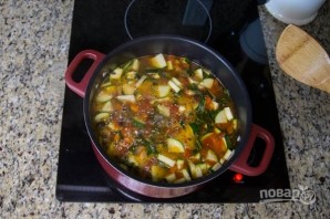 Перуанский суп с овощами и фасолью - фото шаг 11