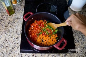 Перуанский суп с овощами и фасолью - фото шаг 7
