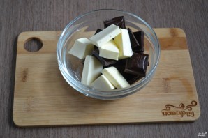Шоколадный брауни с вишней - фото шаг 2