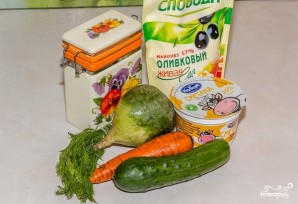 рецепт приготовления салата с зеленой редькой