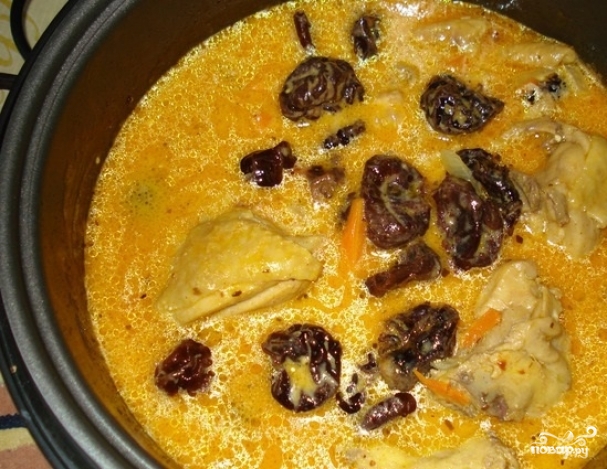 Курица в мультиварке с черносливом рецепты Курица в мультиварке с черносливом рецепты