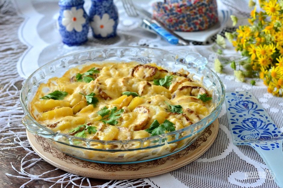 рецепт приготовления запеканки с кабачками