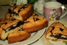 Пирог с черничным вареньем