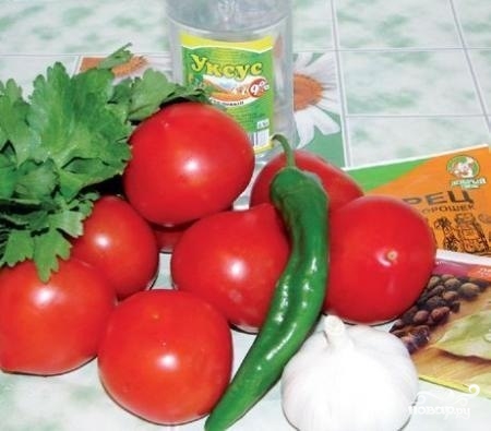 Рецепт Маринованные помидоры быстрого приготовления