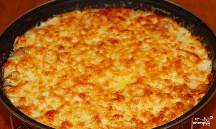 Запеканка с яйцами и фаршем в духовке рецепт с фото
