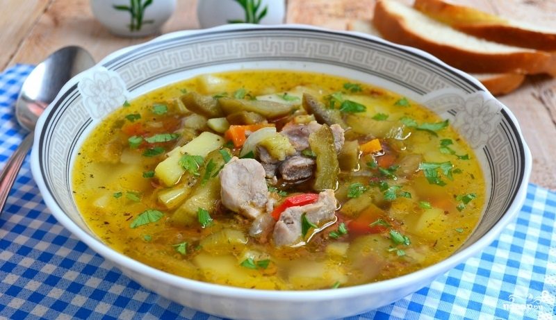 Суп из свинины с овощами рецепты