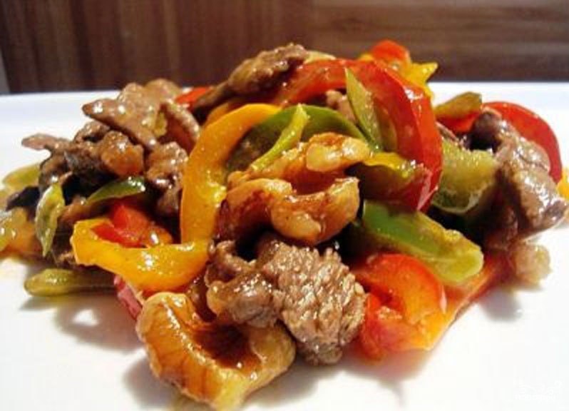 Говядина с грецкими орехами рецепты