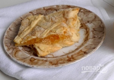 Пирог с лимоном из слоеного теста