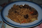 Сытный плов с говядиной
