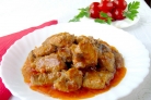 Свиная поджарка с луком и морковью