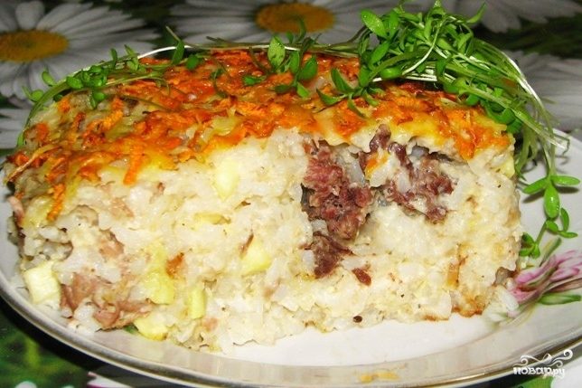 Рецепт пирога с печенью и легким
