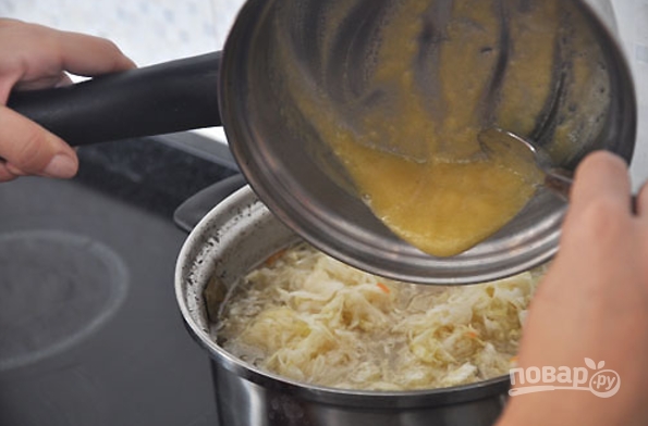 Щи суточные из квашеной капусты (старинный рецепт)