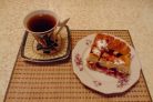 Пирог из пирожкового теста с яблоками