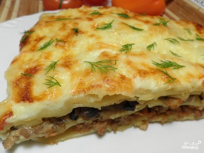 рецепт приготовления лазаньи с фаршем