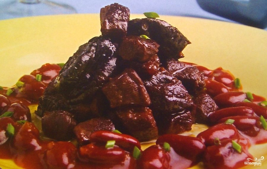 Рецепт Тушеная баранина с черносливом