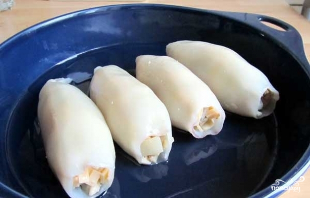 Кальмары с сыром в духовке Кальмары с сыром в духовке