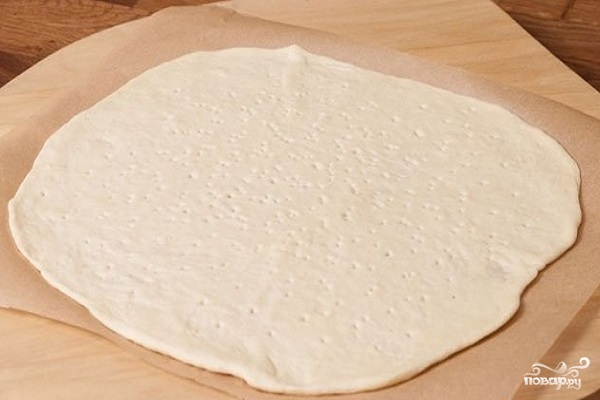 Рецепт Бездрожжевое тесто на кефире для пиццы