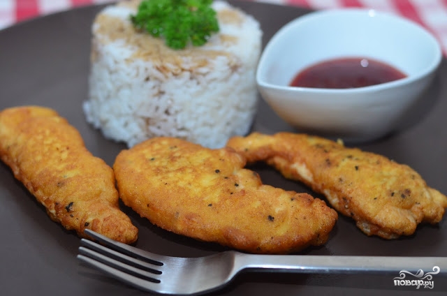 Куриное филе в кляре Куриное филе в кляре