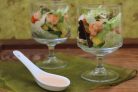 Салат с ананасами и креветками