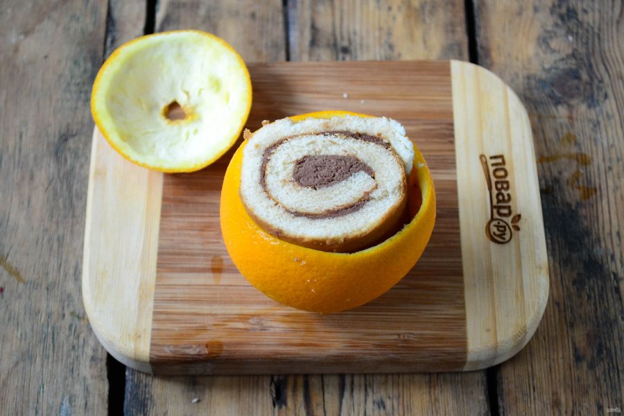 Цинамоновые роллы в апельсиновой корке
