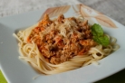 Паста с мясным соусом