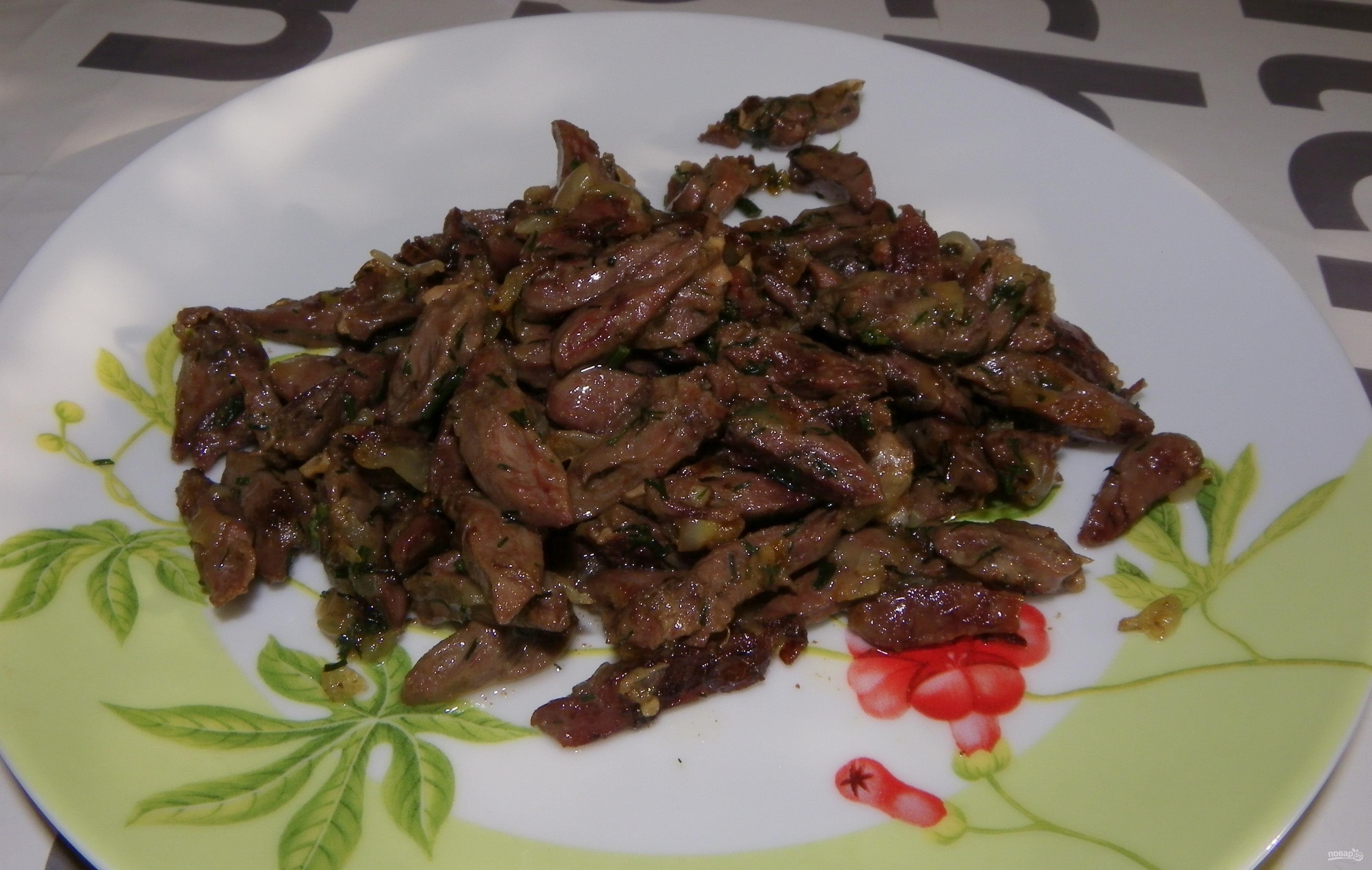 куриные сердечки рецепты приготовления жареные