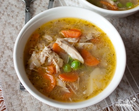 Рецепт простого супа с мясом