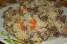 Куриные сердечки с рисом в мультиварке