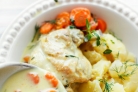Кролик в сметане с картошкой