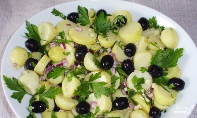 Салат с маслинами рецепты с