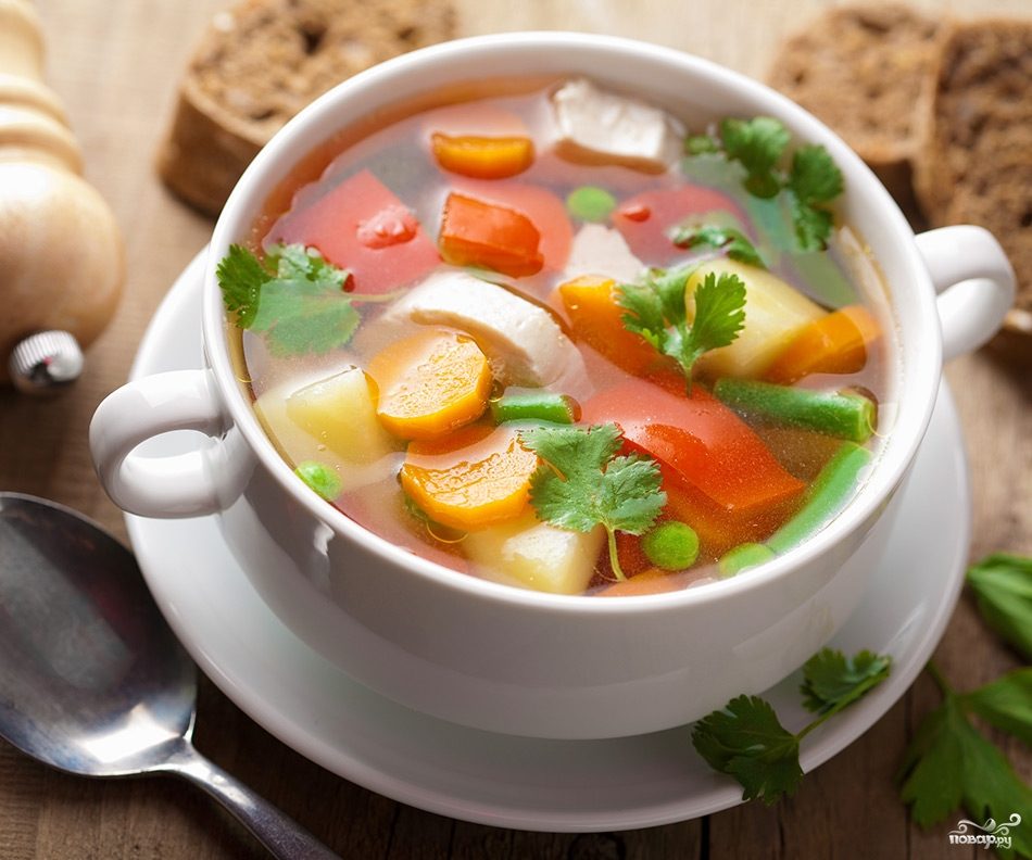 Грибной суп с овощами рецепт