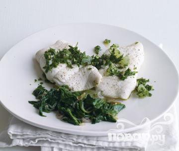 Рецепт Рыба с соусом из лимона и петрушки