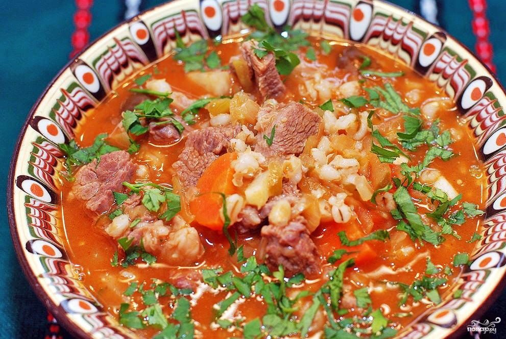 мясо с перловкой в духовке рецепт