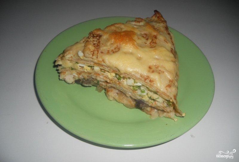 Как сделать курник рецепт из блинов